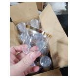 Ciaell 200PCS Gold Plastic Cups - 9Oz Heavy Duty Disposable Clear Plastic Cups with Gold Rim for Wine, Cocktail, Party & Wedding & Thanksgiving