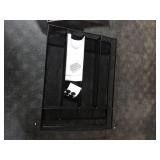 JANE EYRE Utensil Drawer Organizer, Cutlery Tray Silverware Flatware Storage Divider for Kitchen, Mesh Wire with Non-slip Foam Feet, 5 Component, Black