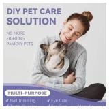 Loflaze Dog Grooming Hammock Harness for Dogs & Cats with Pet Nail Clipper Trimmer - Cat Hanger Sling for Trimming Clipping Nails- Dog Hammock Restraint Bag for Small Medium Large pet Grey S