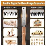 APPEARS NEW - 6 Inch Japanese Pull Saw, Hand Saw Woodworking Tools, Wood Handle, Sharp & Lightweight for Woodworking