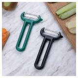 FACTORY SEALED - Linoroso Swivel Vegetable Y-Peeler, Classic Euro Peeler Potato Peelers Kitchen, Japanese Stainless Steel Veggie Peeler with Comfortable Handle, Dishwasher Safe Kitchen Food Peelers fo