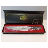 APPEARS NEW - Mkeevee 8 inch Professional German Stainless Steel Chef Knife, Engraved Best Husband Ever Knife Gift, Christmas Anniversary Birthday Gifts for Men Husband.