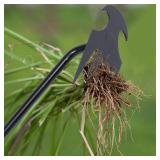 APPEARS NEW - Young4us Garden Weed Pulling Tool Uprooting Weeding Tool, 4 Teeth Weed Puller Tool Manganese Steel Garden Weeder Tool for Vegetable Gardening Planting