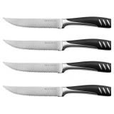 Bellemain Premium Steak Knives Set of 4, Kitchen Knife Sets with Steel Blades for Precise Cutting.