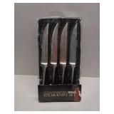 Bellemain Premium Steak Knives Set of 4, Kitchen Knife Sets with Steel Blades for Precise Cutting.