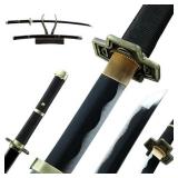 Anime Katana Samurai Sword Authentic Traditional Craft Full Tang Ninja Sword for Collection Decoration Gift Cosplay Props Replica/Plastic