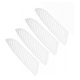 Safety Knife Cover Sleeves for 7 Santoku Knife, 4 Pack Knives Edge Guard Blade Protector Universal Knife Sheath for Kitchen, White