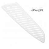 Safety Knife Cover Sleeves for 7 Santoku Knife, 4 Pack Knives Edge Guard Blade Protector Universal Knife Sheath for Kitchen, White