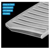 Safety Knife Cover Sleeves for 7 Santoku Knife, 4 Pack Knives Edge Guard Blade Protector Universal Knife Sheath for Kitchen, White