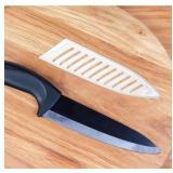 Safety Knife Cover Sleeves for 7 Santoku Knife, 4 Pack Knives Edge Guard Blade Protector Universal Knife Sheath for Kitchen, White