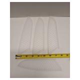 Safety Knife Cover Sleeves for 7 Santoku Knife, 4 Pack Knives Edge Guard Blade Protector Universal Knife Sheath for Kitchen, White