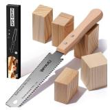 APPEARS NEW - 6 Inch Japanese Pull Saw, Hand Saw Woodworking Tools, Wood Handle, Sharp & Lightweight for Woodworking