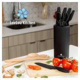 APPEARS NEW - LeeLou Kitchen 2-Piece Premium Knife Set, Stainless Steel Chef & Essential Blades for All Cooking Needs