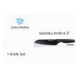 APPEARS NEW - LeeLou Kitchen Premium Stainless Steel Santoku Knife 6.5.
