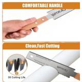 APPEARS NEW - 6 Inch Japanese Pull Saw, Hand Saw Woodworking Tools, Wood Handle, Sharp & Lightweight for Woodworking