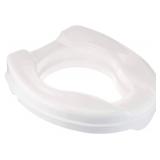 Homecraft Savanah Raised Toilet Seat, 2\" High Elevated Toilet Seat Locks Onto Standard Toilets, Portable Assistance Commode Seat with Sturdy Brackets, Medical Aid for Elderly, Disabled, Limited Mobil