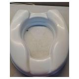 Homecraft Savanah Raised Toilet Seat, 2\" High Elevated Toilet Seat Locks Onto Standard Toilets, Portable Assistance Commode Seat with Sturdy Brackets, Medical Aid for Elderly, Disabled, Limited Mobil