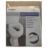 Homecraft Savanah Raised Toilet Seat, 2\" High Elevated Toilet Seat Locks Onto Standard Toilets, Portable Assistance Commode Seat with Sturdy Brackets, Medical Aid for Elderly, Disabled, Limited Mobil
