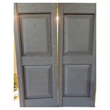 Builders Edge 14.75 W in. Raised Panel Vinyl Shutters - Retail: $73