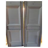 Builders Edge 14.75 W in. Raised Panel Vinyl Shutters - Retail: $73