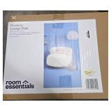 Memory Foam Filled Bean Bag Chair with Corduroy Cover Cream - Room Essentials - Retail: $85