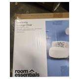 Memory Foam Filled Bean Bag Chair with Corduroy Cover Cream - Room Essentials - Retail: $85