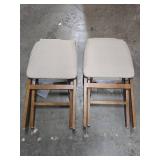 Stakmore Contemporary Upholstered Back Folding Chair - Fruitwood (2-Pack) - Retail: $275