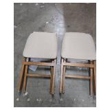 Stakmore Contemporary Upholstered Back Folding Chair - Fruitwood (2-Pack) - Retail: $275