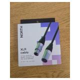 NORTH 10ft XLR Cable: Male-to-Female Microphone Connector, Audio Adapter