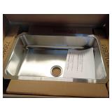 Elkay ELUH2816 Lustertone Stainless Steel 30-1/2  x 18-1/2  x 7-1/2   1-Bowl Undermount Kitchen Sink - Retail: $416