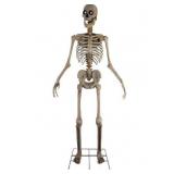 Haunted Hill Farm 8 ft Tall Motion-Activated Towering Skeleton, Premium Talking Halloween Animatronic Decoration, Plug-In, HHTWRSKEL-2FLSA - Retail: $280