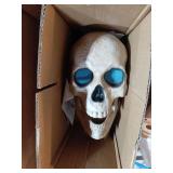 Haunted Hill Farm 8 ft Tall Motion-Activated Towering Skeleton, Premium Talking Halloween Animatronic Decoration, Plug-In, HHTWRSKEL-2FLSA - Retail: $280