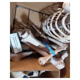 Haunted Hill Farm 8 ft Tall Motion-Activated Towering Skeleton, Premium Talking Halloween Animatronic Decoration, Plug-In, HHTWRSKEL-2FLSA - Retail: $280