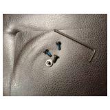 Titana 30" Bar Height Swivel Brown Faux Leather and Auburn Bay Metal Bar Stool for Kitchen Island Counter - Retail: $188