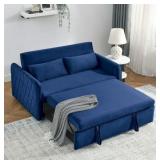 Modern Adjustable Convertible Loveseat Sofa Bed - Black - Retail: $528