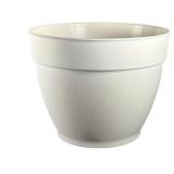 Pack of 2, Jacinto Recycled Plastic Planter, 15 inch Opening Diameter, Cream Color