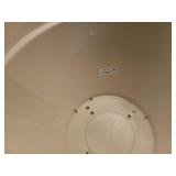 Pack of 2, Jacinto Recycled Plastic Planter, 15 inch Opening Diameter, Cream Color