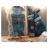 71  X 50  Metal Scarecrow Yard Decoration - Retail: $63