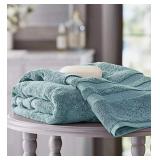 Hotel Premier Collection 100% Cotton Luxury Bath Towel, Blue Denim