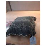 My Texas house 18 x 18 green Nutcracker Chenille holiday