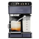Chefman 20-Bar  2-Cup Black Stainless Espresso Machine - Retail: $129