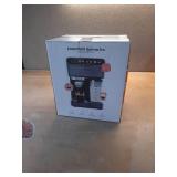 Chefman 20-Bar  2-Cup Black Stainless Espresso Machine - Retail: $129