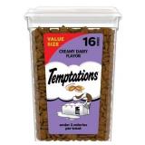 PACK OF 6-Temptations Classic Creamy Dairy Flavor Crunchy And Soft Treats For Cats, 16 Oz Tub