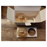 Better Homes & Gardens G25 Vintage LED Globe Light Bulb, 40W, Dimmable, Amber - 2 Pk
