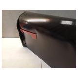 Stanley Extra Large  Steel  Post Mount Mailbox  Black (Dented)