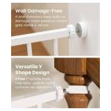 GROWNSY Baby Gate Dog Gate, Auto-Close Safety Metal Baby Gates for Stairs & Doorways, Extra Wide 29.5"-49", Height 30", Double Lock, Anti-Trip Pedal, Pressure Mounted and Double Door Swing Child Gate