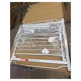 GROWNSY Baby Gate Dog Gate, Auto-Close Safety Metal Baby Gates for Stairs & Doorways, Extra Wide 29.5"-49", Height 30", Double Lock, Anti-Trip Pedal, Pressure Mounted and Double Door Swing Child Gate