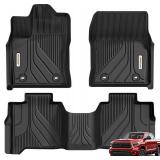 Retails for $108! YITAMOTOR Floor Mats Fit for Toyota Tundra CrewMax Cab 2024-2022, Custom Fit Tundra Car Mats, All-Weather TPE Front and Rear Row Floor Liners, Black