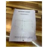 Favofamilie 13x13 FT Pop Up Canopy, Instant Setup Gazebo with Wheeled Carry Bag, 4 Sandbags & 4 Ropes, UV-Resistant Top, Heavy Duty Outdoor Shelter for Backyard Camping Events, Brown