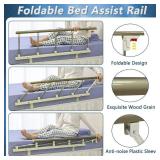 Bed Rail Guard Side Rails for Elderly Adults Seniors Assist Safety Handle Bedside Grab Bar Handicap Bed Railings Cane Care Equipment Home Medical Folding Handles (47x14 INCH, 1PCS)